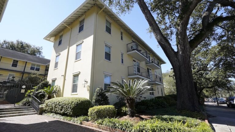 apartment complex with new windows