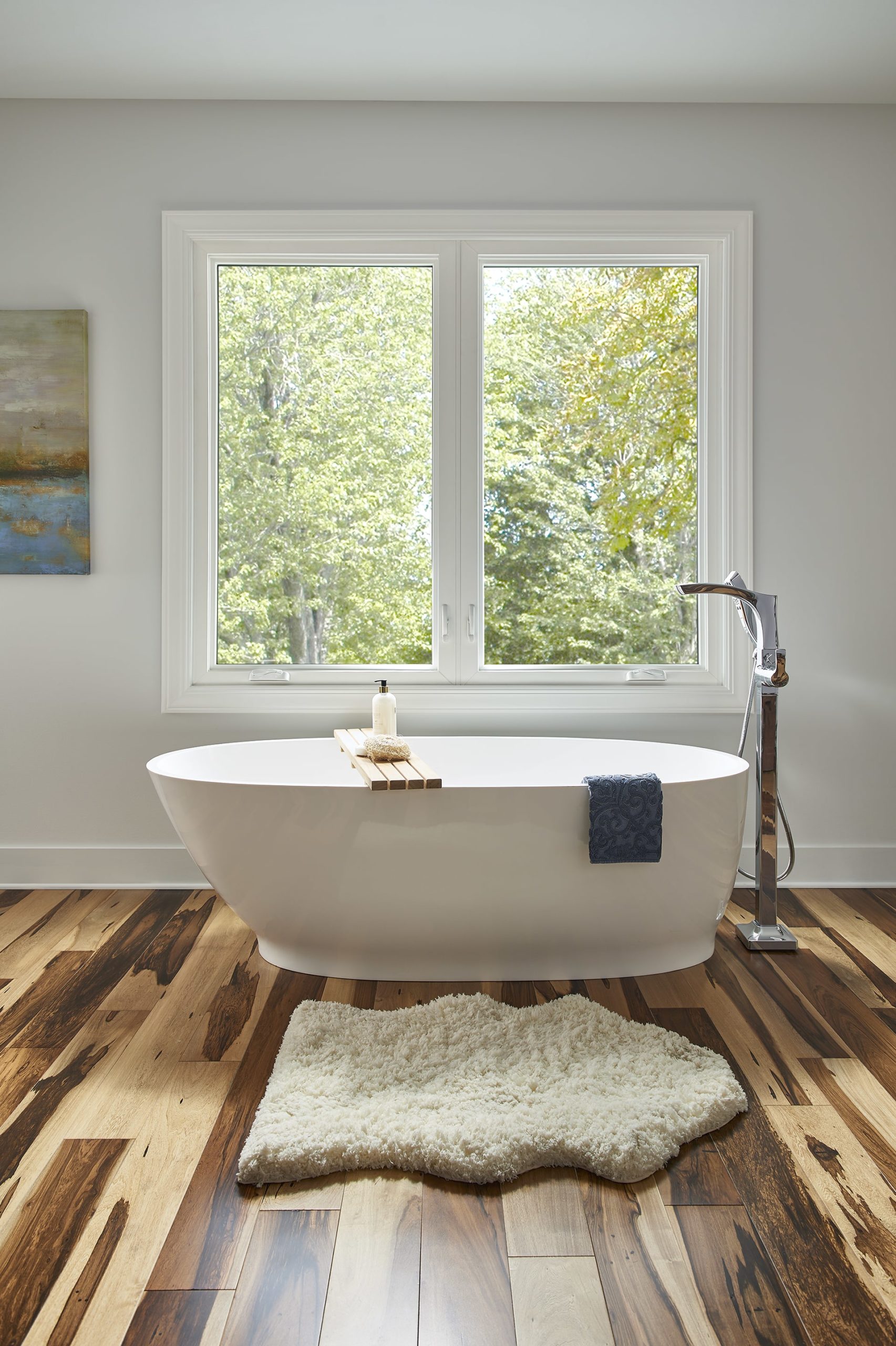 bathroom with replacement windows