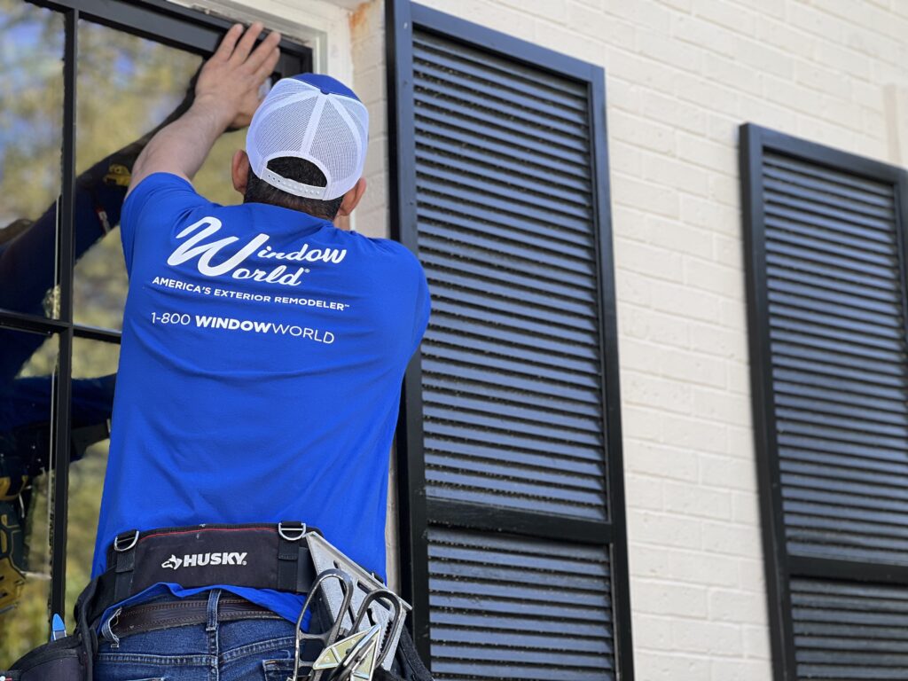 Installer installing Window World window