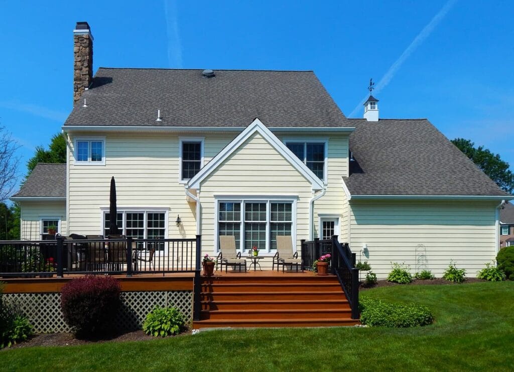 home with composite siding